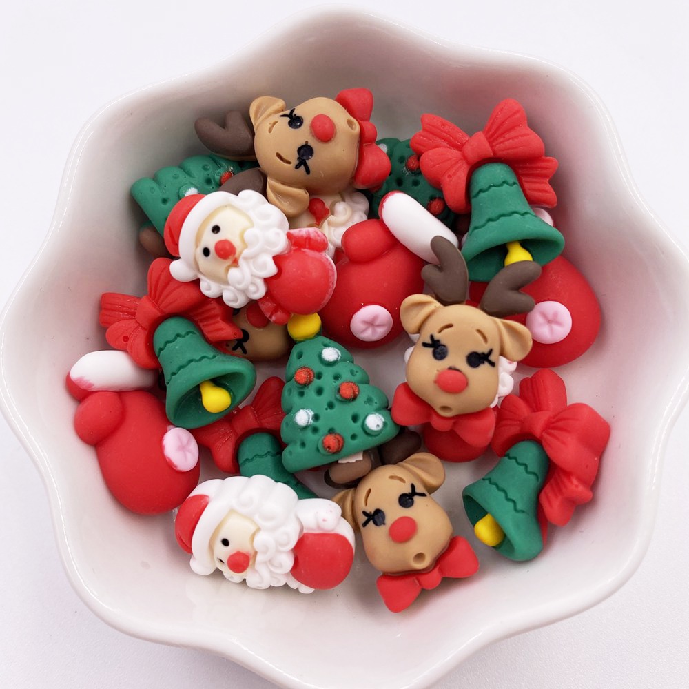 Elk Bugle Call - 20PCS Kawaii Colorful Resin Elk Santa