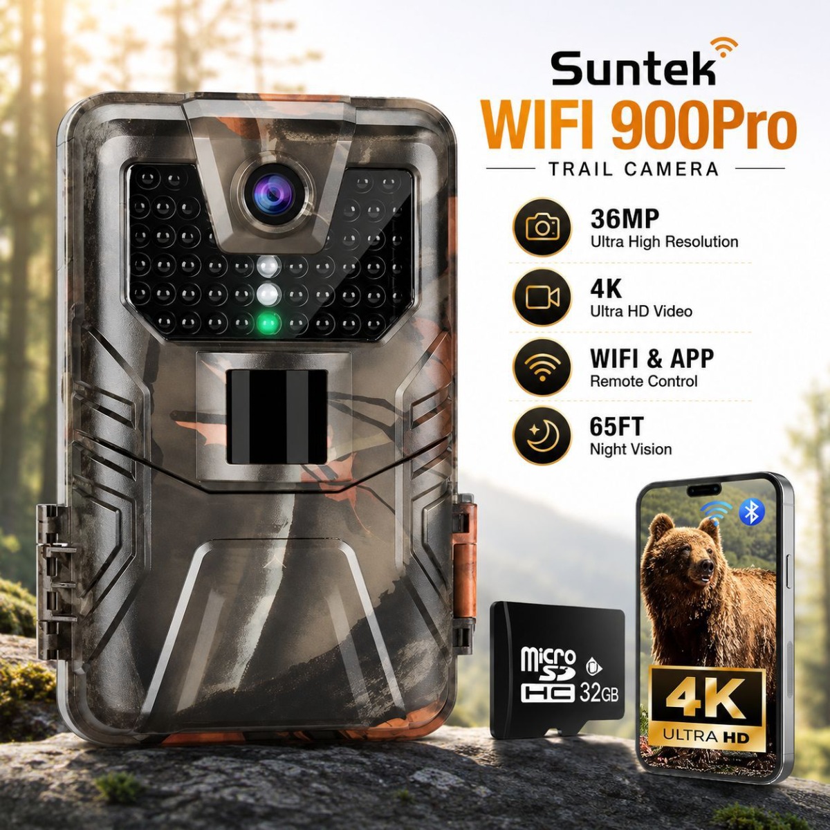 Outdoor Hunting Camera Wifi - 4K Outdoor Wifi Hunting Camera APP