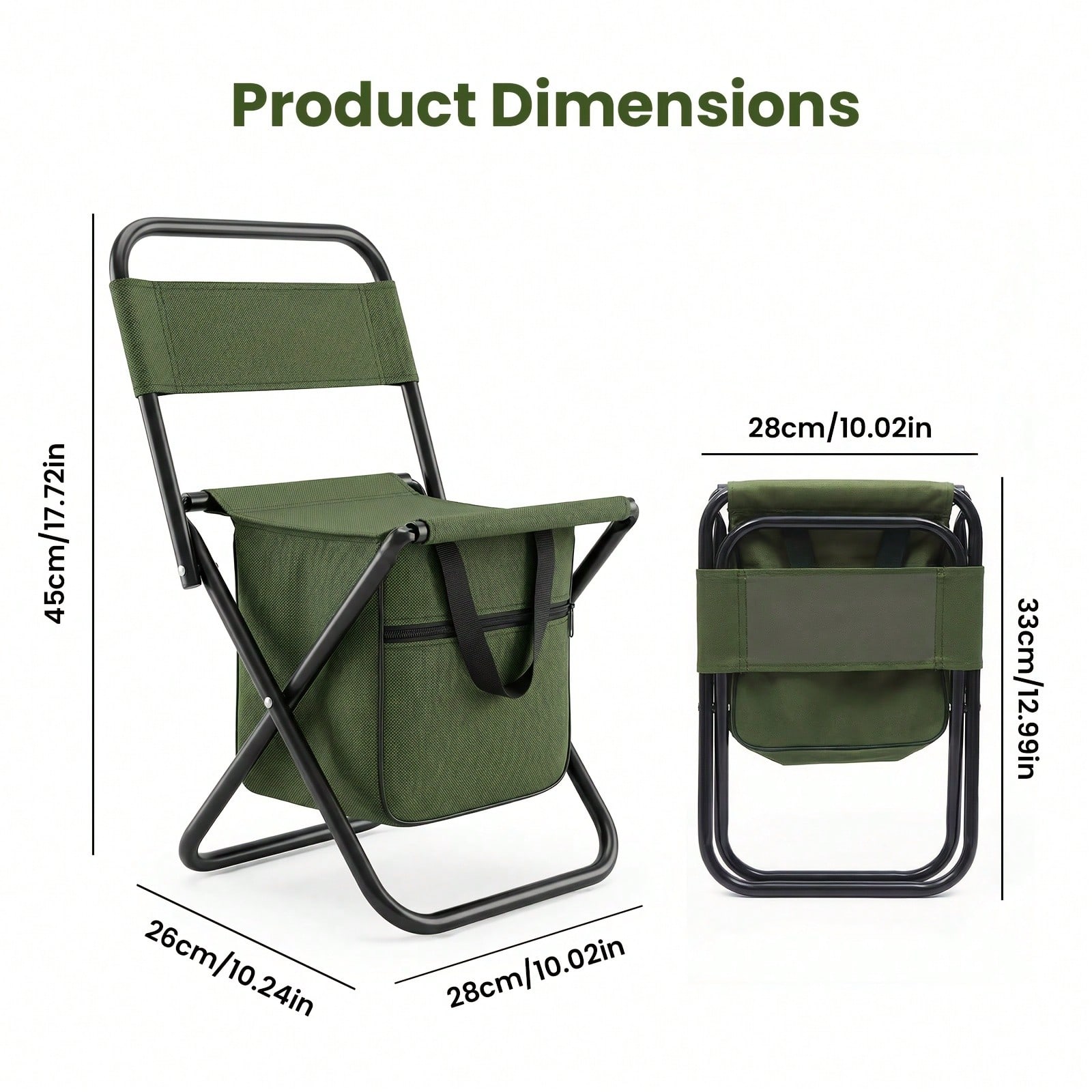 Senmeo 1Pc Portable Dual-Purpo - Hunting And Fishing Outdoor Chairs recension och pris