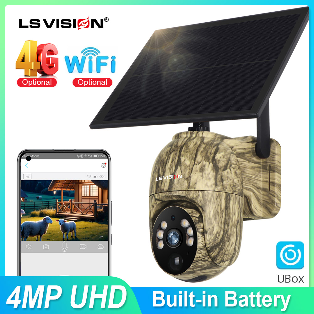 LS VISION 2K Solar Security Ca - Outdoor Hunting Camera Wifi recension och pris