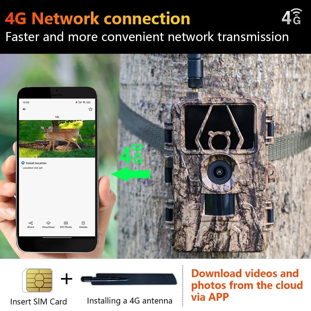 1Pcs HD8K Infrared Camera For  - Outdoor Hunting Camera Wifi recension och pris