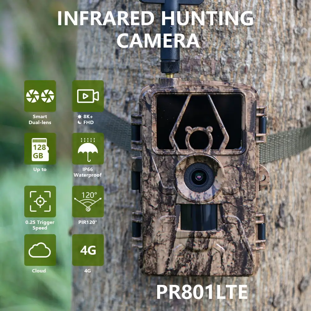 1Pcs HD8K Infrared Camera For  - Outdoor Hunting Camera Wifi recension och pris