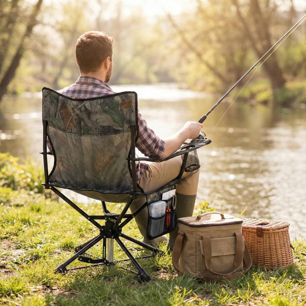 360 Degree Swivel Hunting Chai - Hunting And Fishing Outdoor Chairs recension och pris