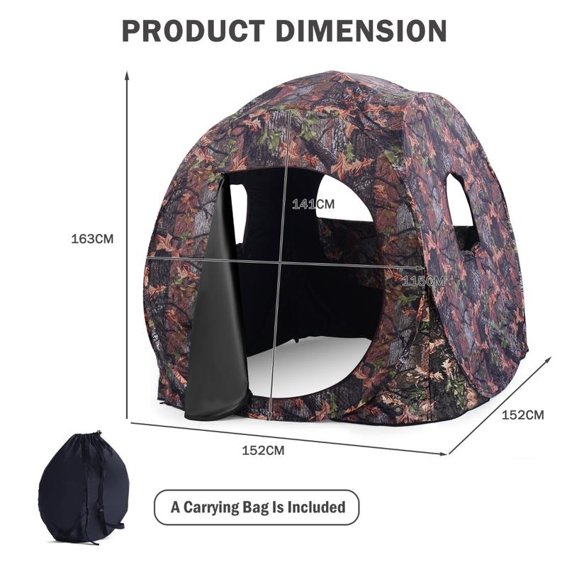 3 Person Pop Up Hunting Tent,  - Hunting & Outdoor Supplies Carterton recension och pris
