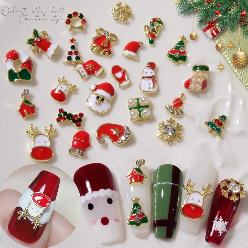 10Pcs Christmas Alloy Nail Cha - Elk Bugle Call recension och pris