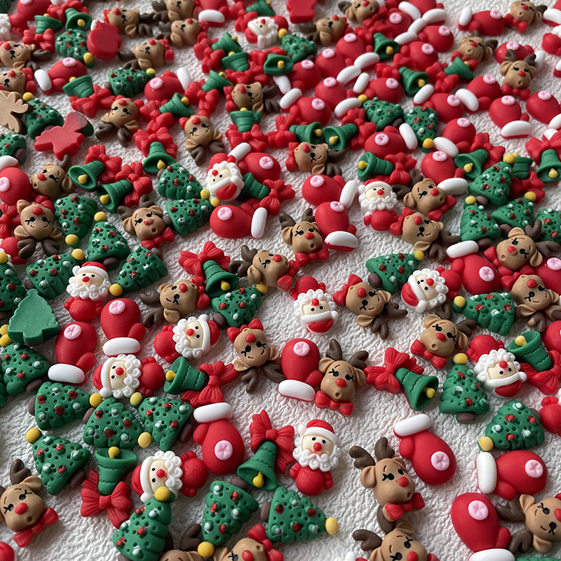 10Pcs Christmas Nails Charms C - Elk Bugle Call recension och pris