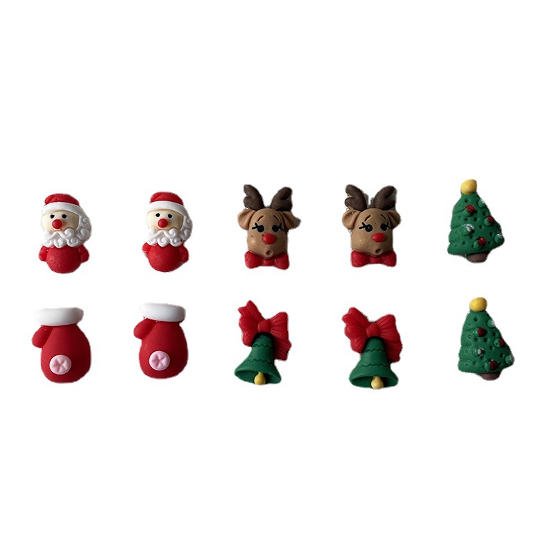 10Pcs Christmas Nails Charms C - Elk Bugle Call recension och pris