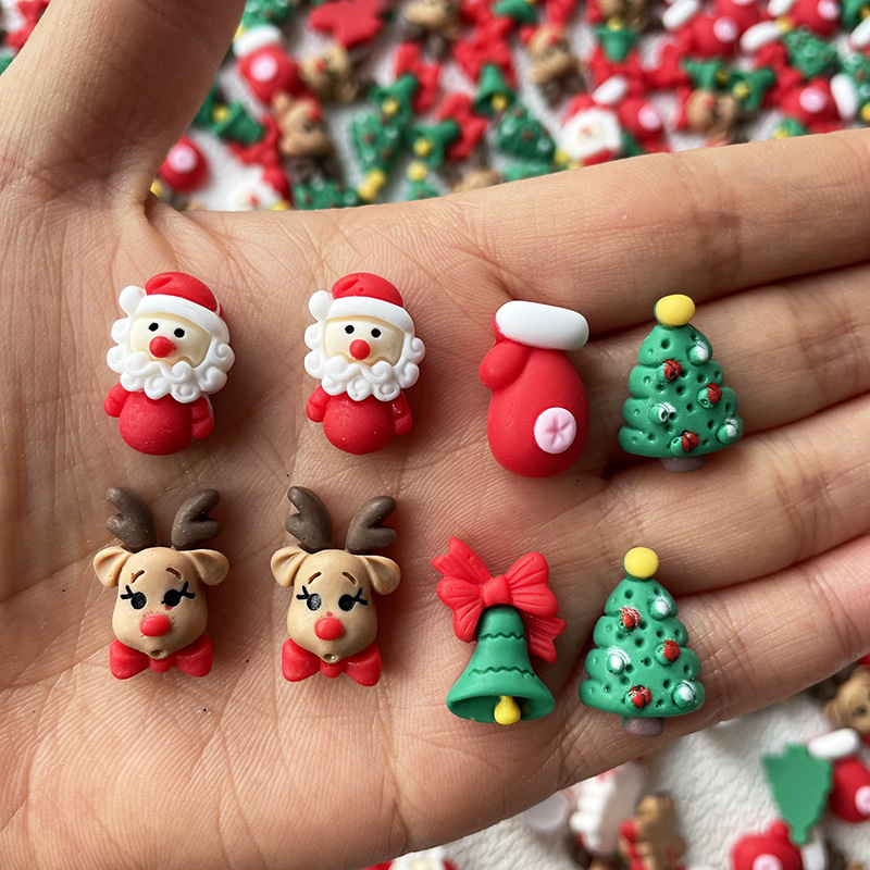 10Pcs Christmas Nails Charms C - Elk Bugle Call recension och pris