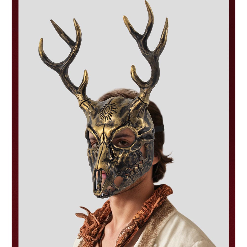 Animal Elk Mask Headpiece Cosp - Elk Bugle Call recension och pris