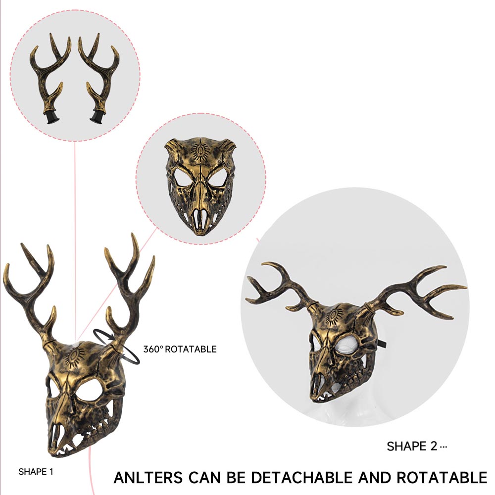 Animal Elk Mask Headpiece Cosp - Elk Bugle Call recension och pris
