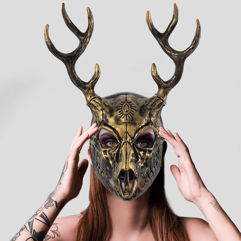 Animal Elk Mask Headpiece Cosp - Elk Bugle Call recension och pris