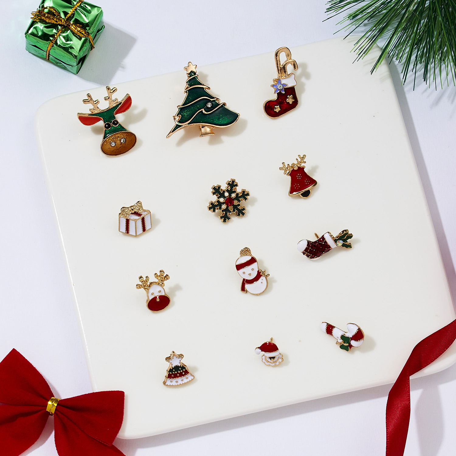 3pcs Merry Christmas Brooches  - Elk Bugle Call recension och pris