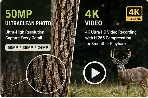 Solar Wildlife 50MP 4K Video T - Outdoor Hunting Camera Wifi recension och pris