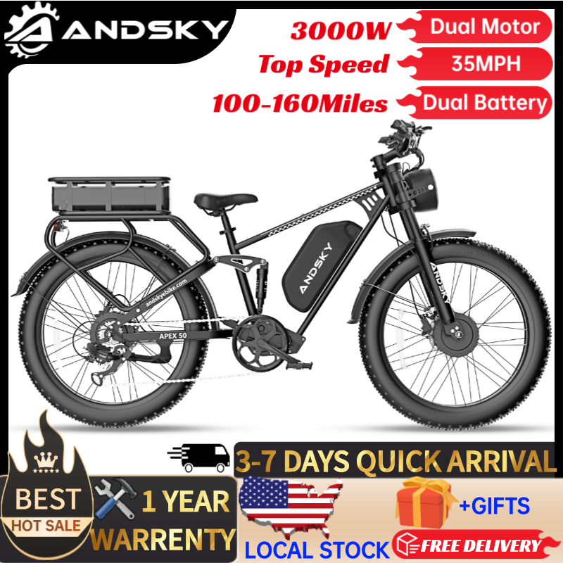 ANDSKY Apex50 AWD Electric Bik - Outdoor Hunting Electric Bike recension och pris